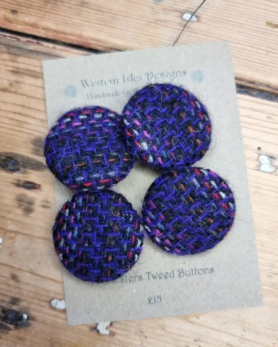 Two Sisters Tweed buttons