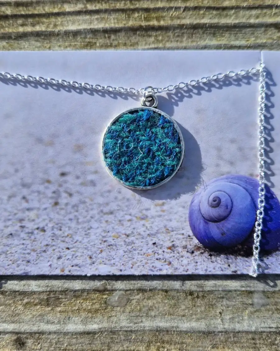 Three Sisters Tweed necklace
