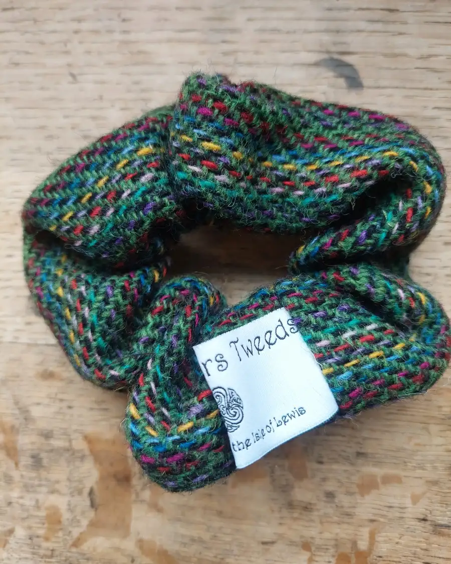 Three Sisters Tweed hair scrunchie