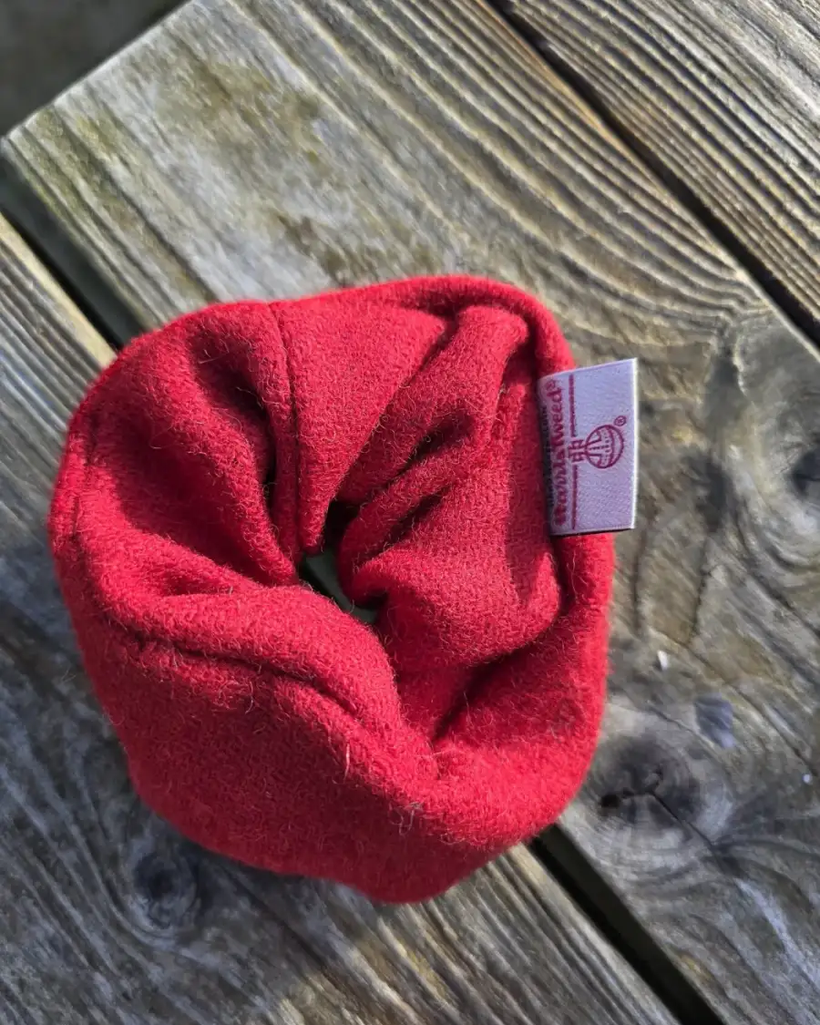 Harris Tweed hair scrunchie