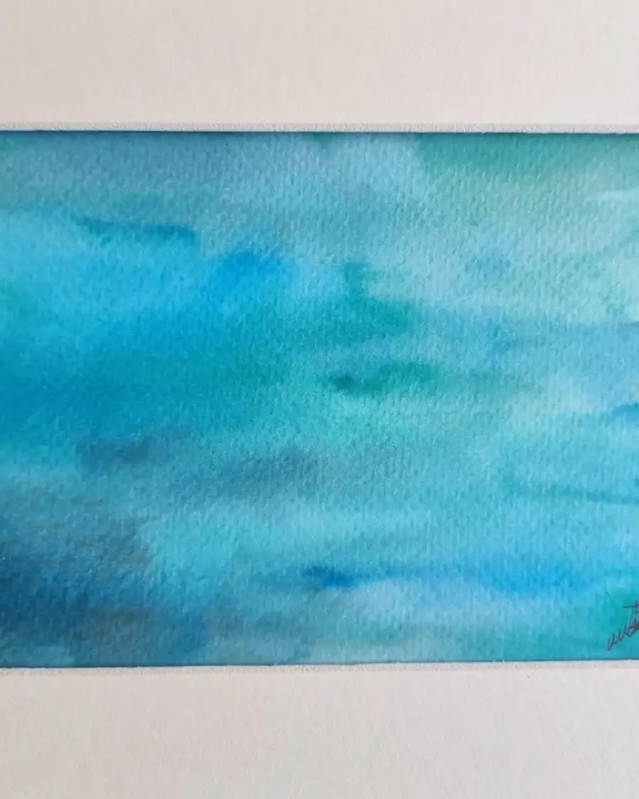 Mini Original Watercolour of a seascape