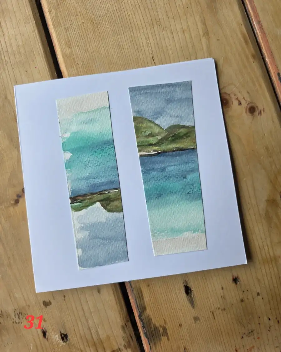 Original watercolour greetings cards