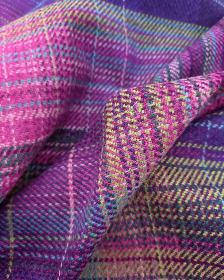 Two Sisters Tweed Fabric - Purple Aurora