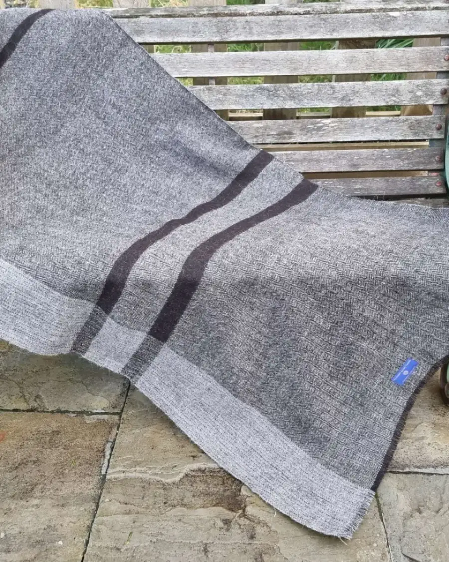 Rare breed tweed throw