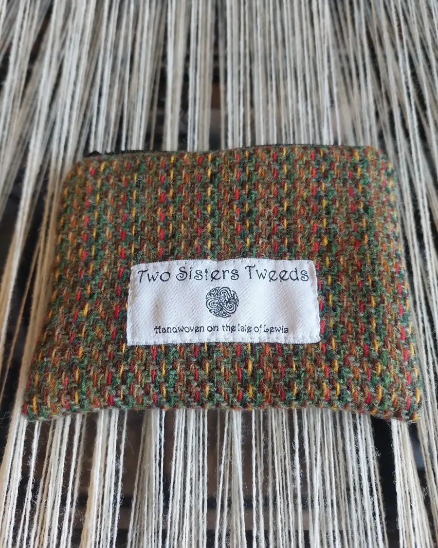 Two Sisters Tweed Zip Purse - 13