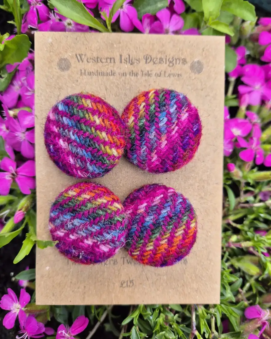 Two Sisters Tweed buttons