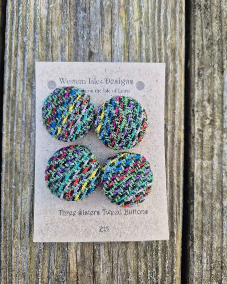 Three Sisters Tweed Buttons - 4 2