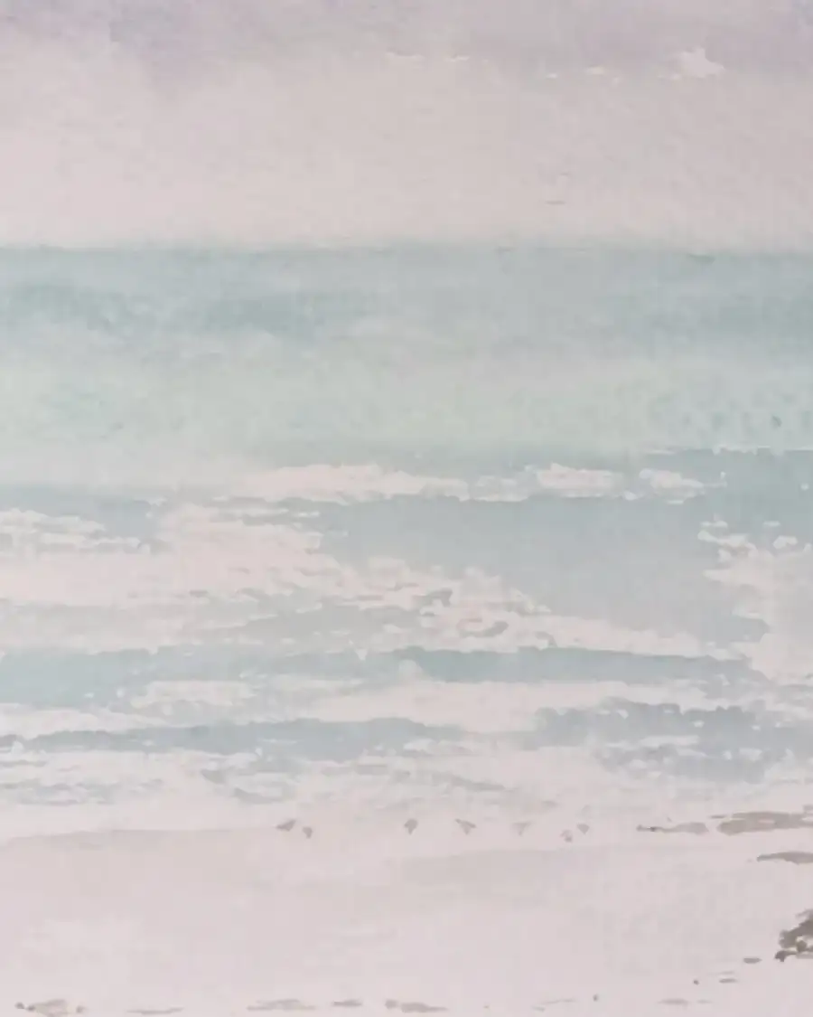 Mini Original Watercolour of a seascape