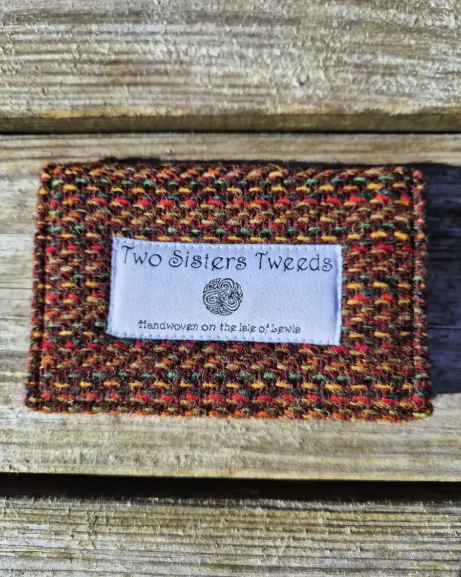 Two Sisters Tweed Card Holder
