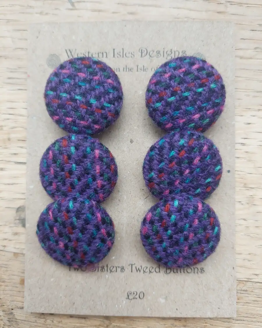 Three Sisters Tweed Buttons