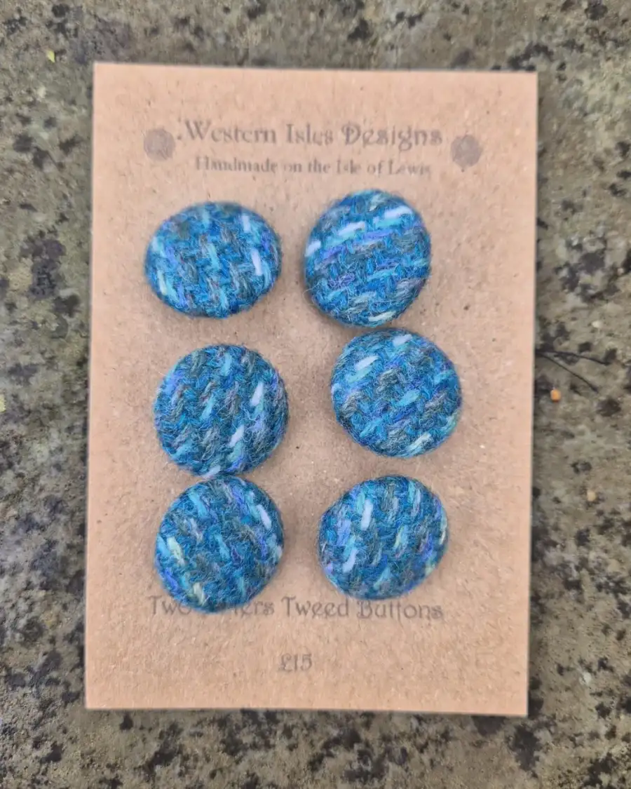Two Sisters Tweed buttons