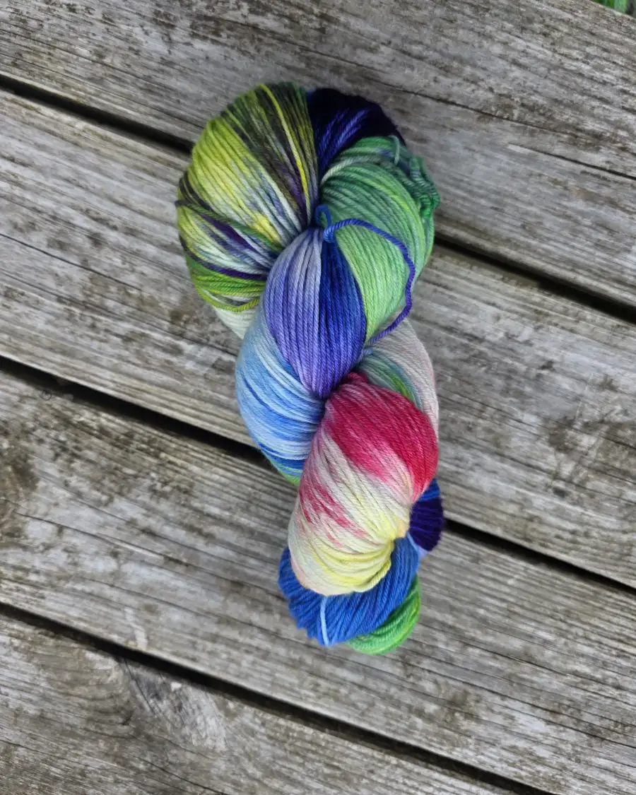 Hand-Dyed Yarn: 100% Merino, 4 ply