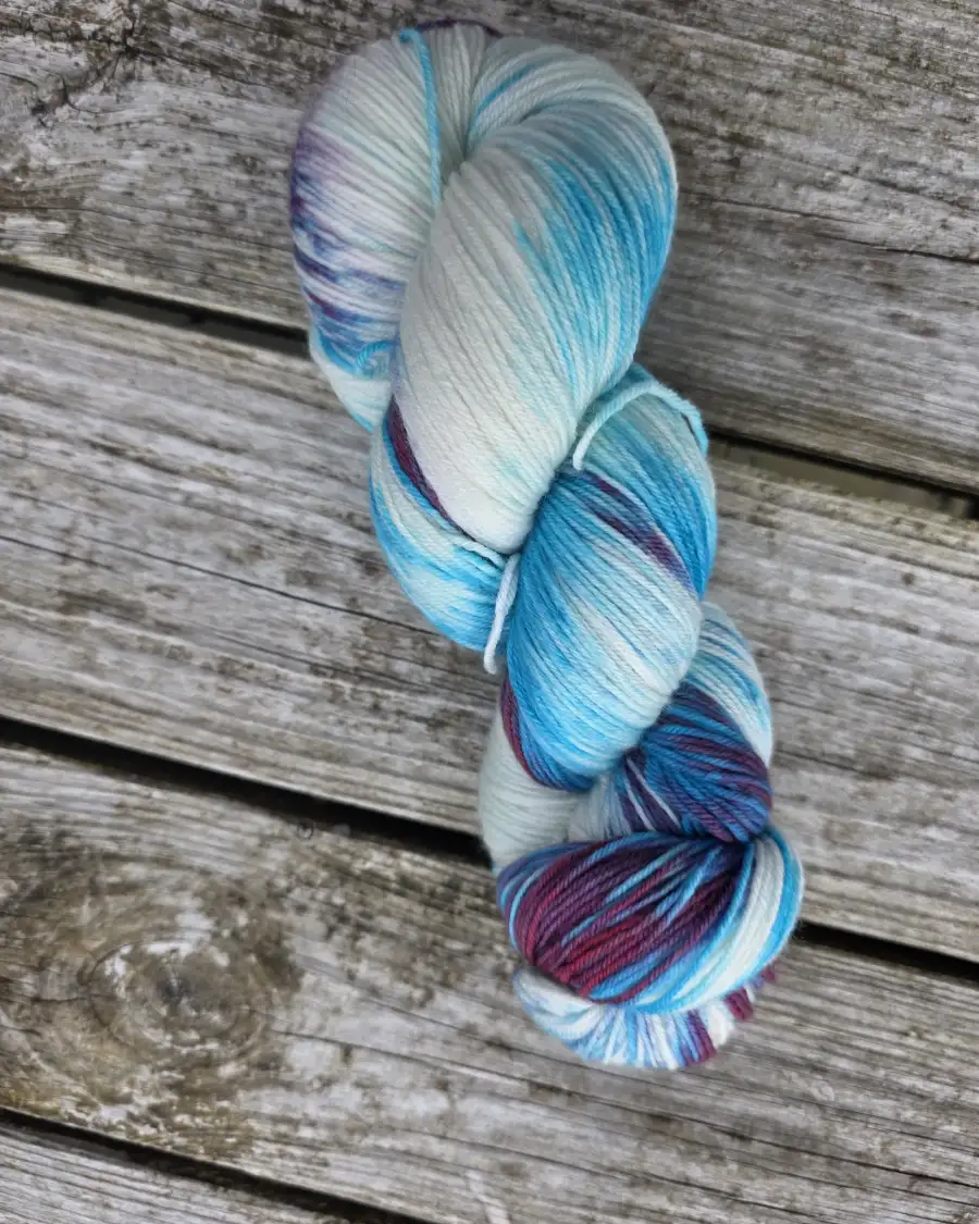 Hand-Dyed Yarn: 100% Merino, 4 ply - 7 3