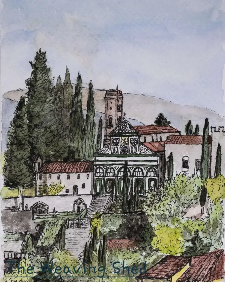 Tuscany print a view from Florence