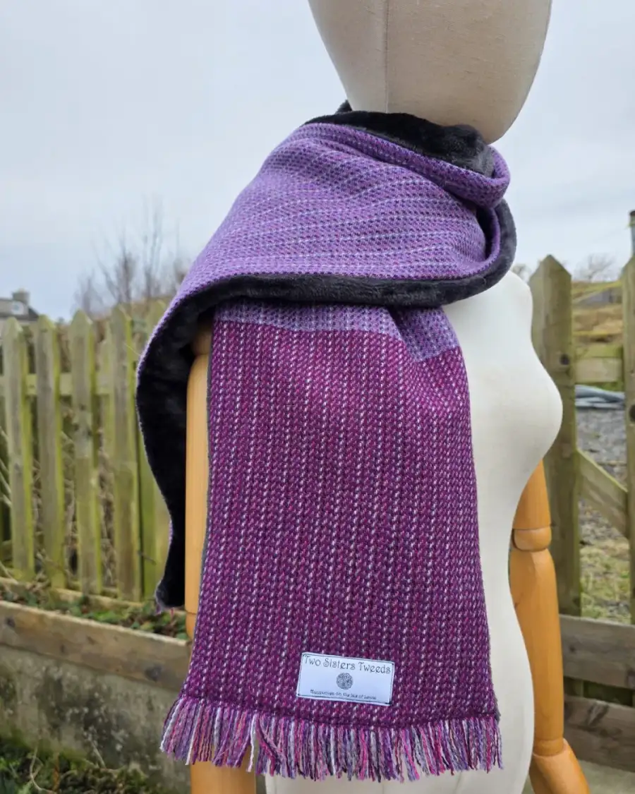 Two Sisters lambswool Tweed scarf