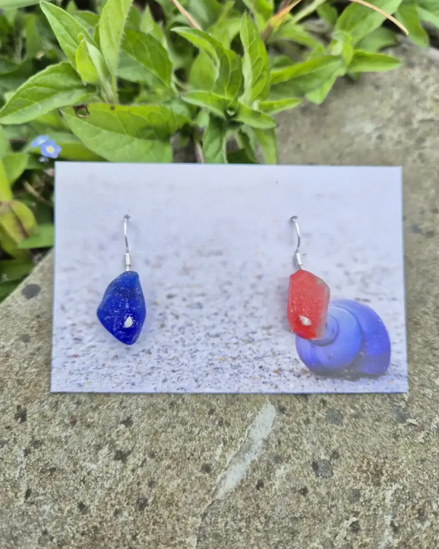 Sea Glass Earrings multicolour!