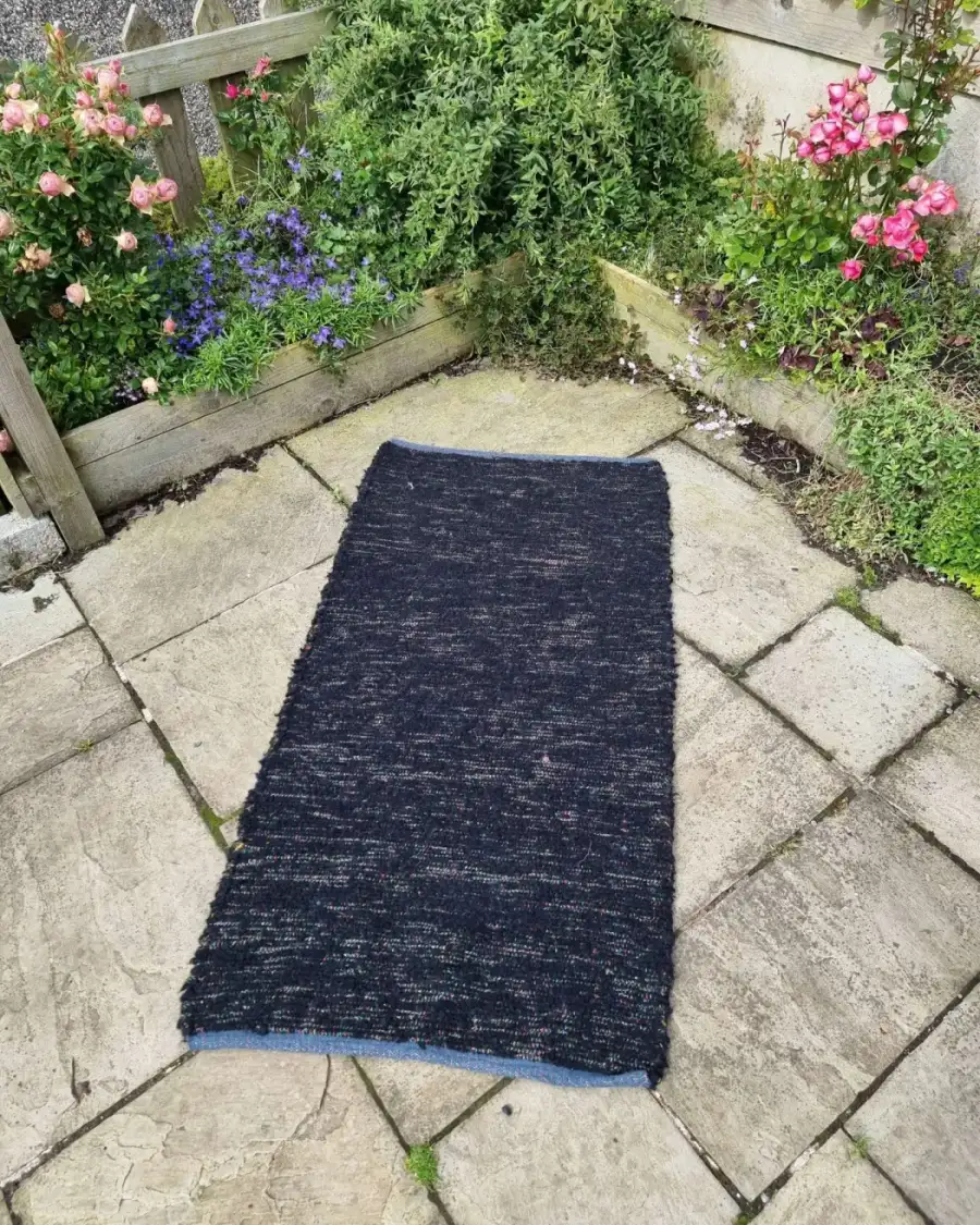 Handwoven pure wool rug