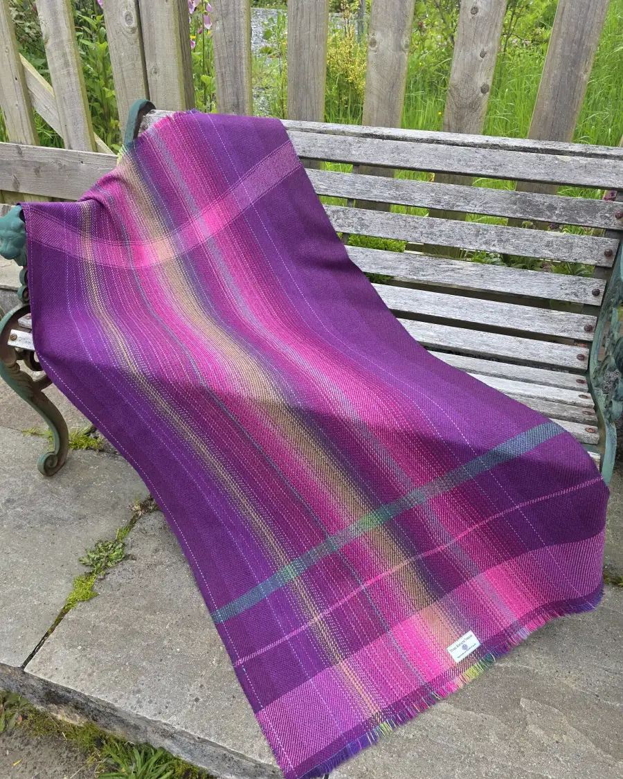 Two Sisters Tweed Throw Lambswool