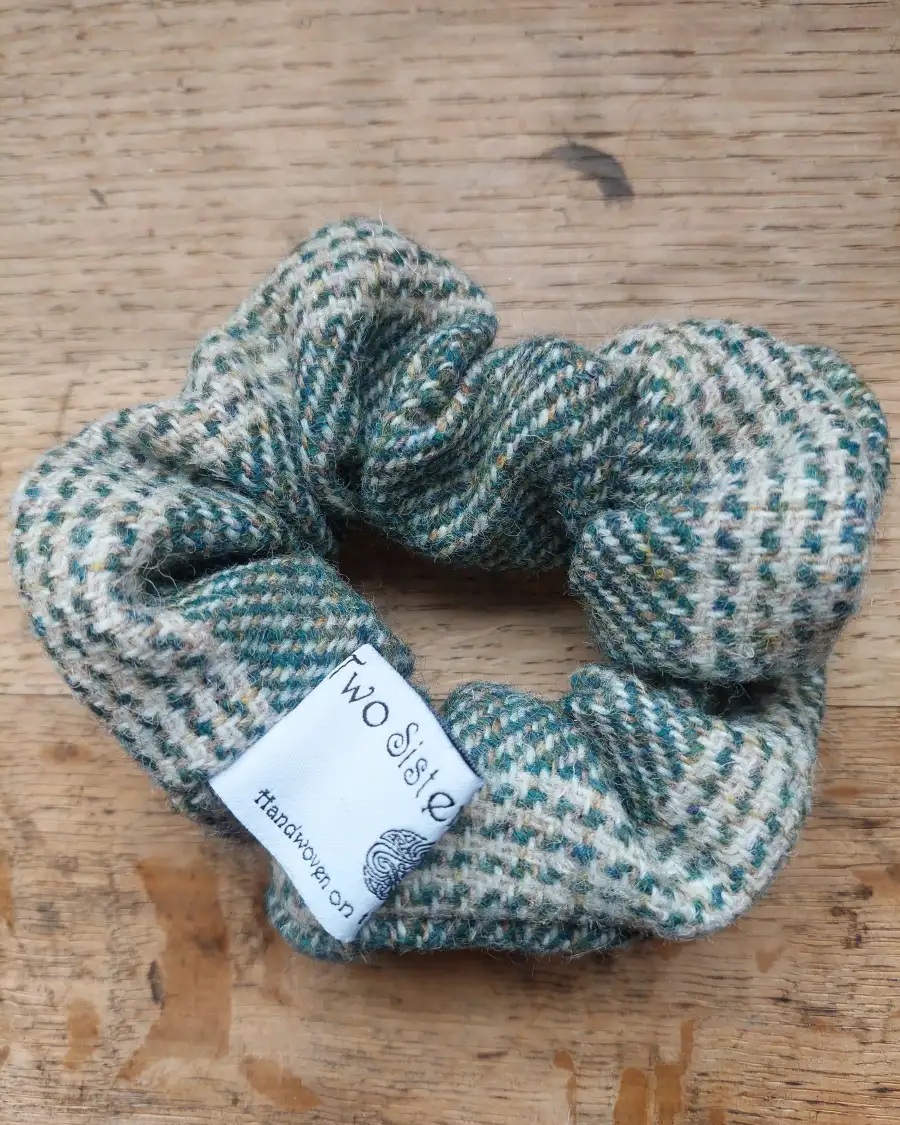 Three Sisters Tweed hair scrunchie