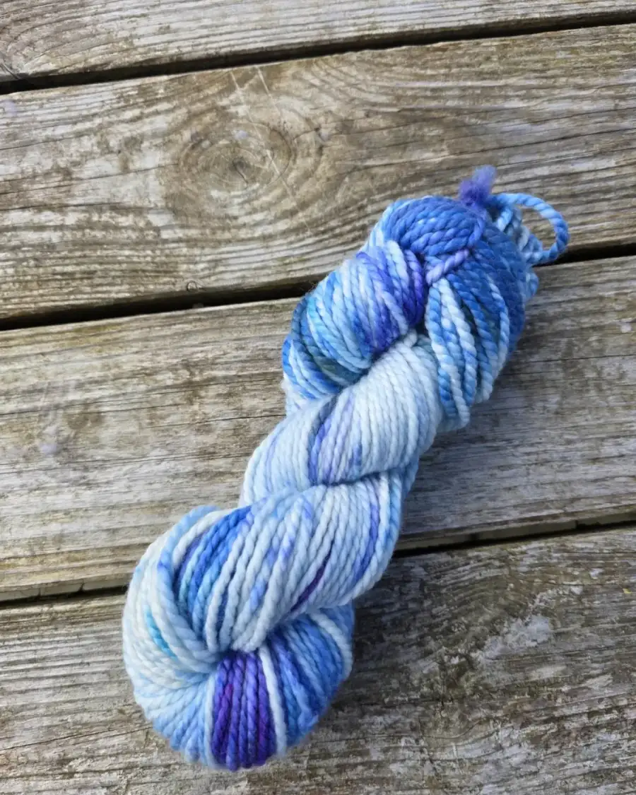 Hand-Dyed Yarn: 100% Merino, chunky