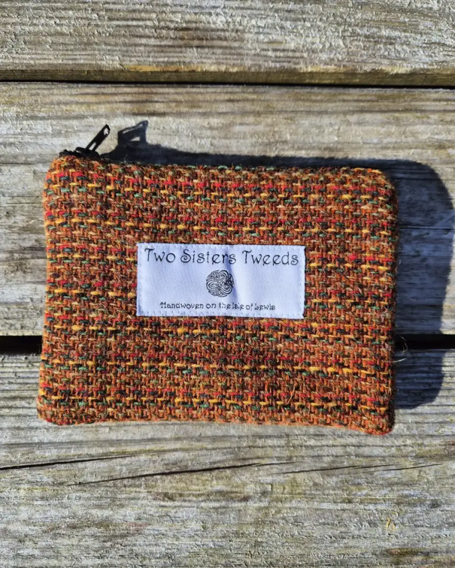 Two Sisters Tweed Zip Purse