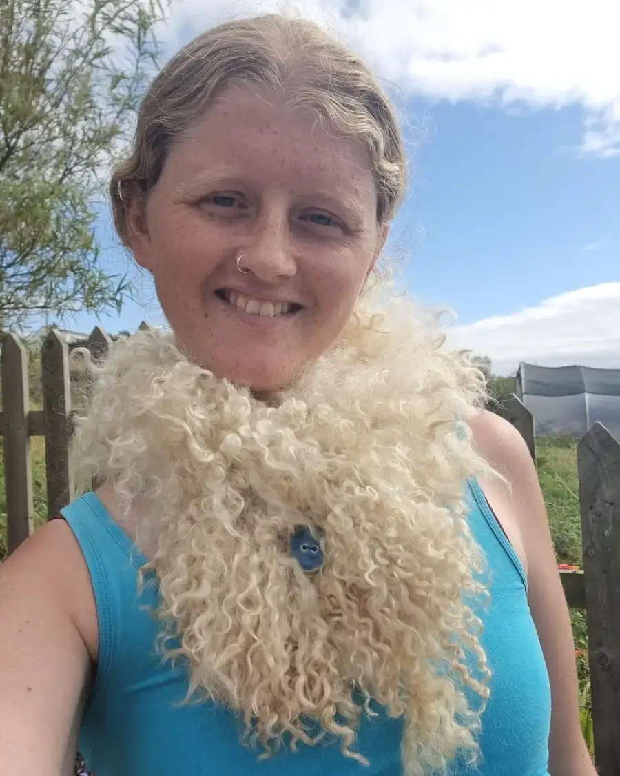 Felted wool collar - gotland