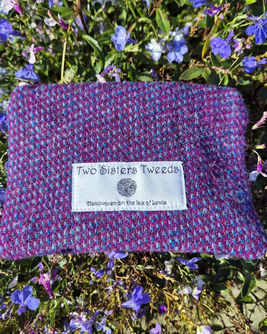 Two Sisters Tweed Zip Purse