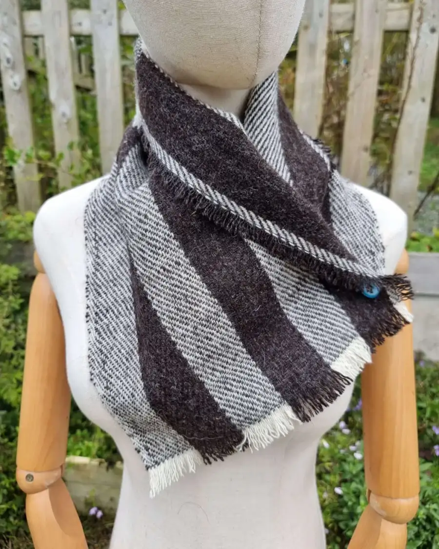 Gotland x hebridean tweed neckwarmer