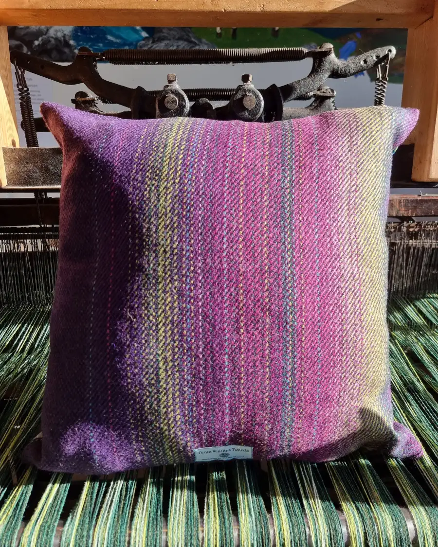 Three Sisters Tweed cushion cover - aurora