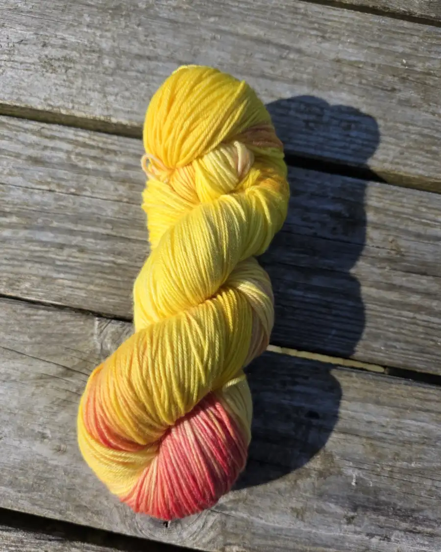 Hand-Dyed Yarn: 100% Merino, 4 ply