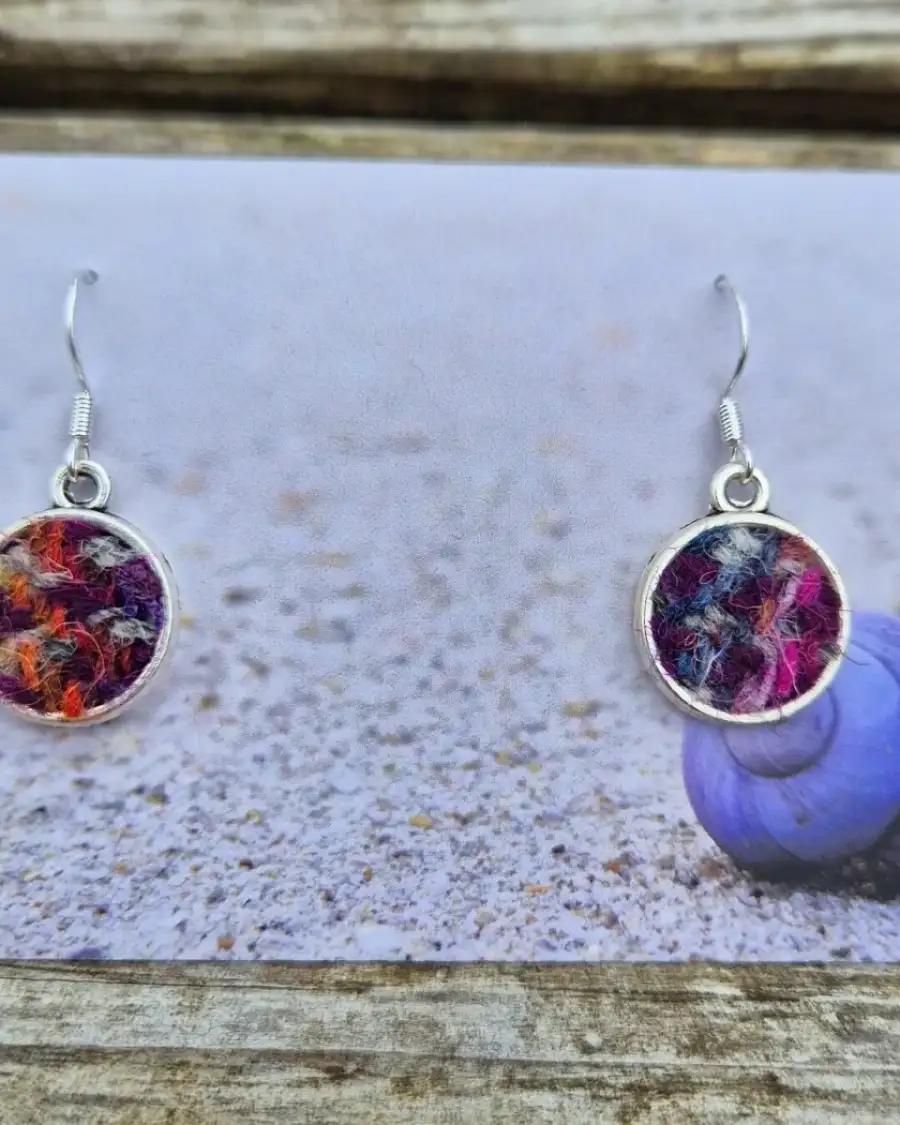 Two Sisters Tweed earrings