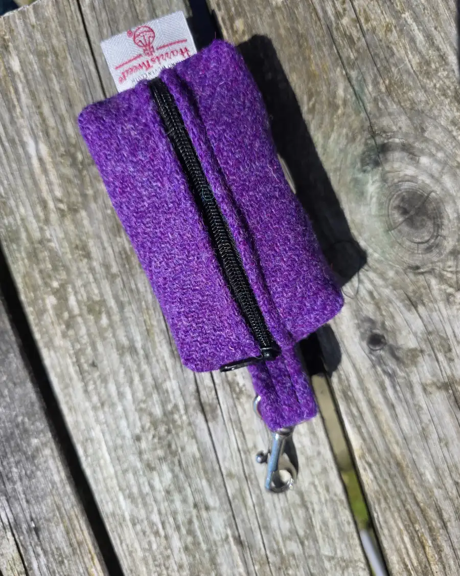 Harris Tweed Bag Holder/ Headphones Case - 4 2