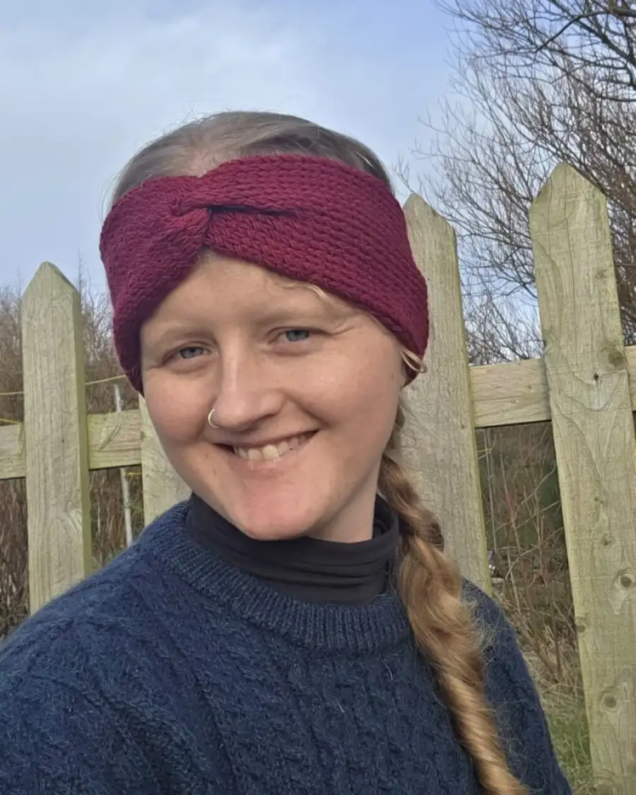 Hand Knitted cashmere and lambswool headband