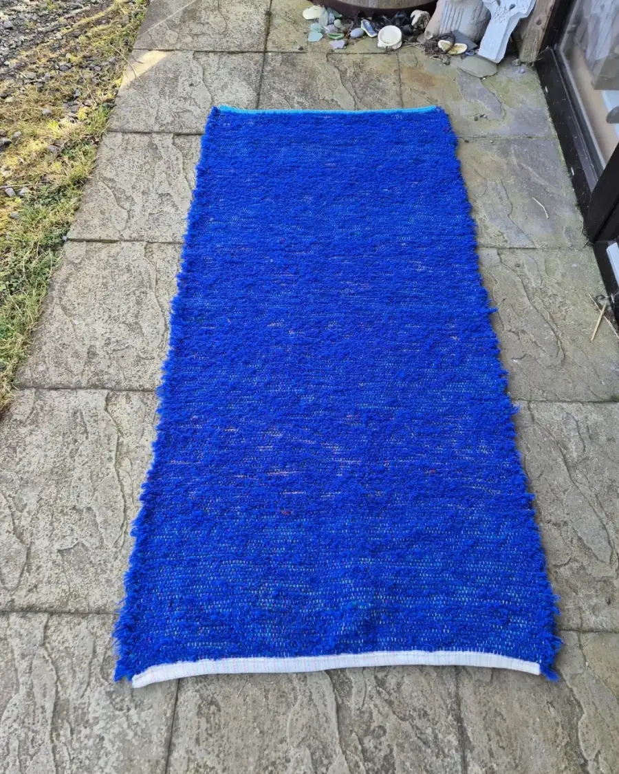 Handwoven pure wool rug