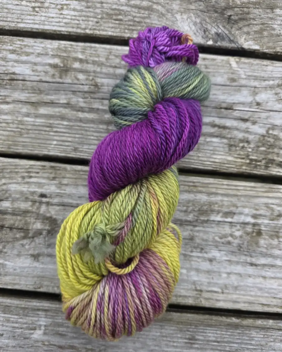 Hand-Dyed Yarn: 100% Merino, aran