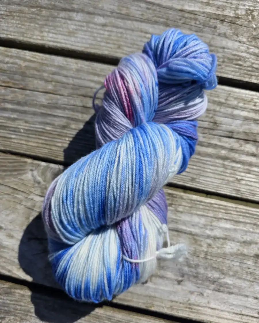 Hand-Dyed Yarn: 100% Merino, 4 ply