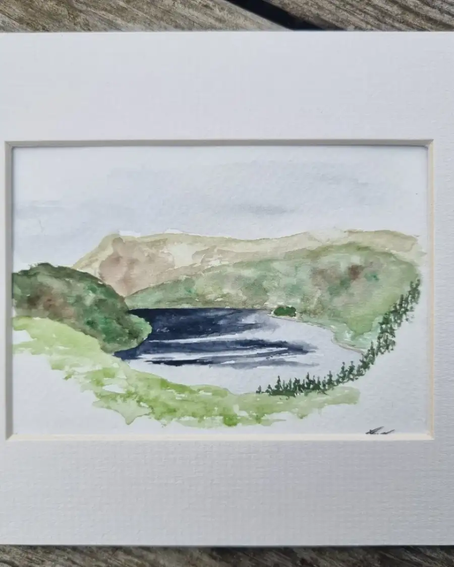 Mini Original Watercolour of thirlmere