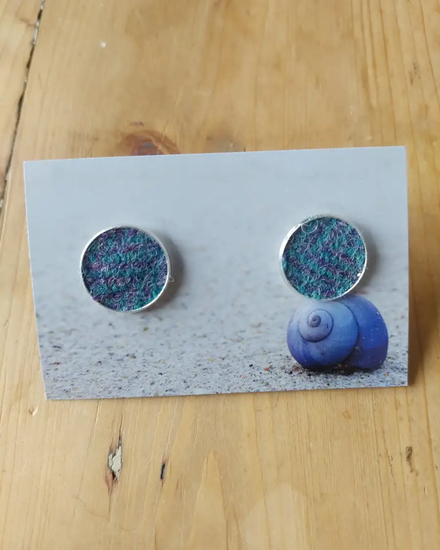 Harris tweed cufflinks - 1