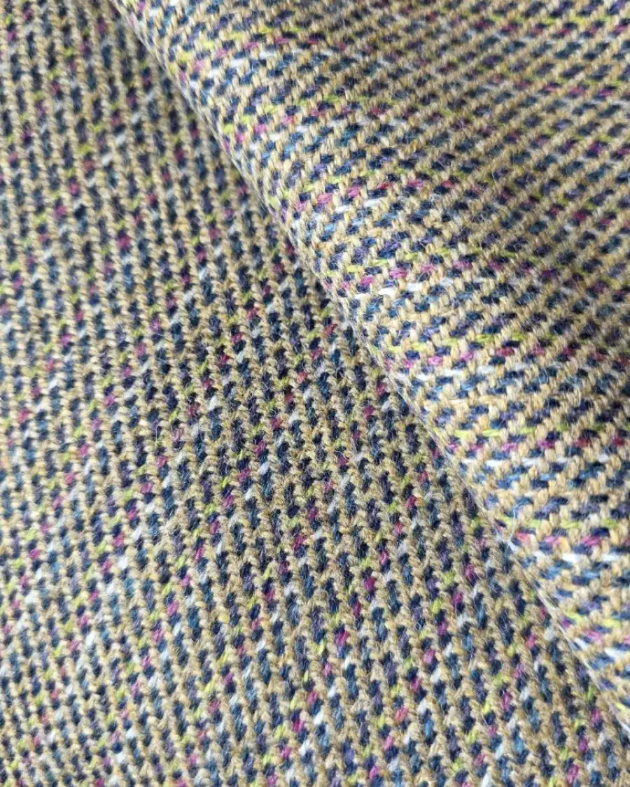 Two Sisters Tweed Fabric - fawn retreat2