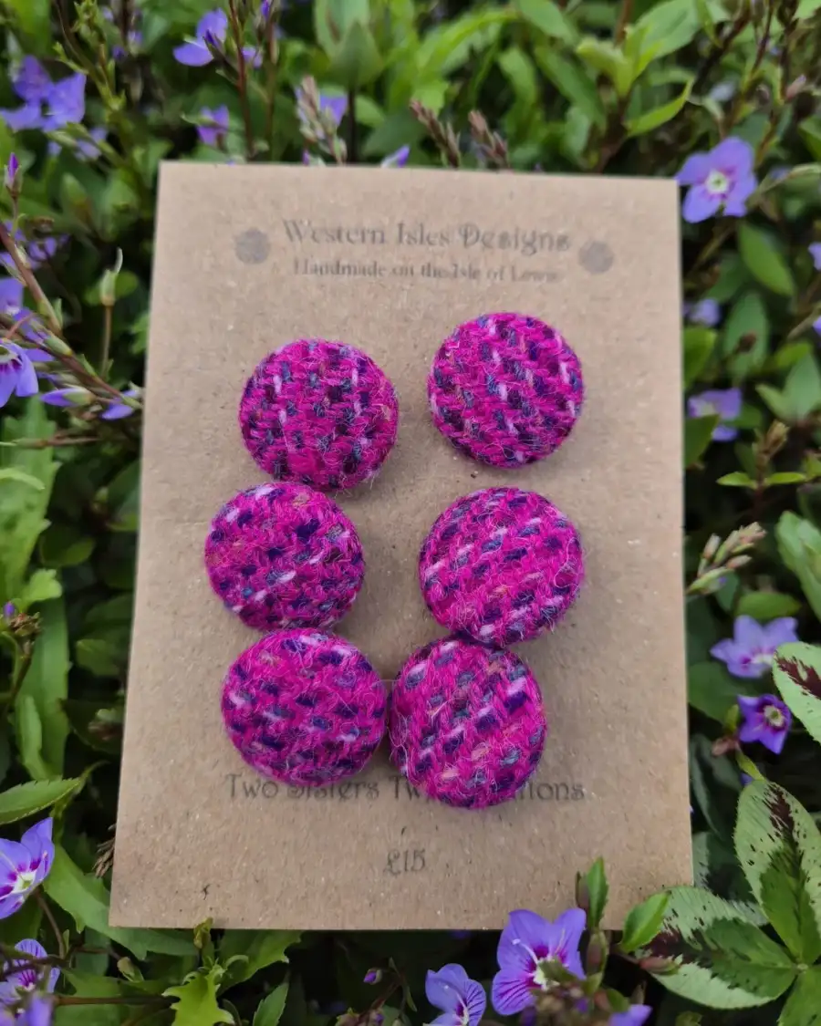 Two Sisters Tweed buttons