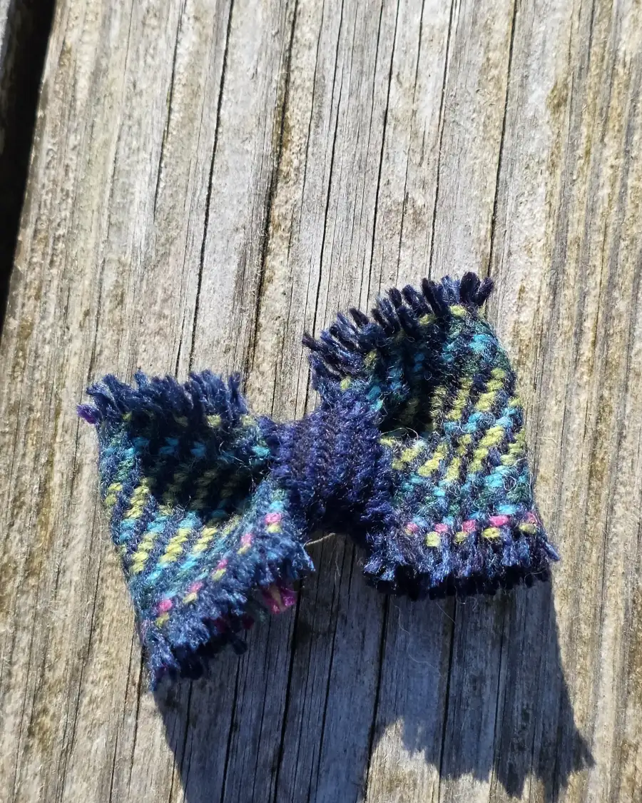 Three Sisters Tweed Hair Barrette