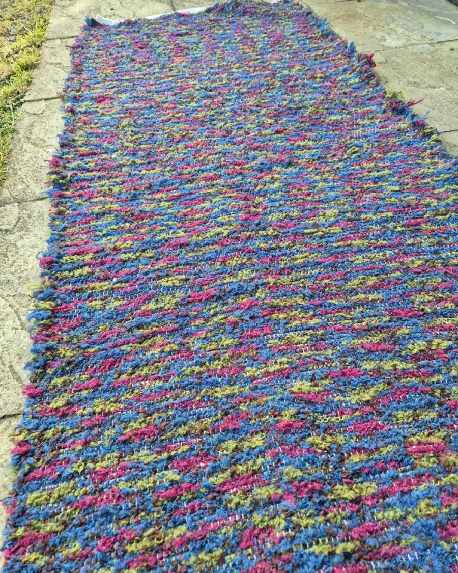 Handwoven pure wool rug