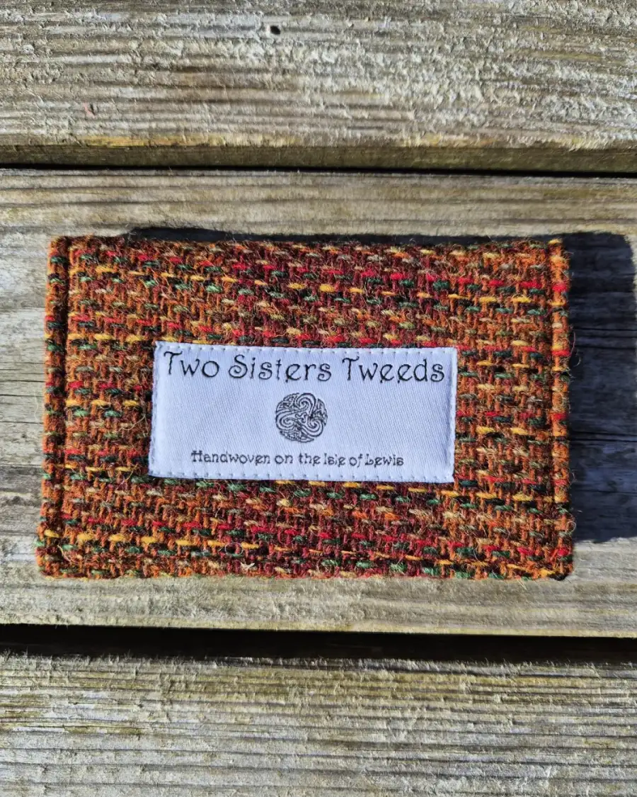 Two Sisters Tweed Card Holder