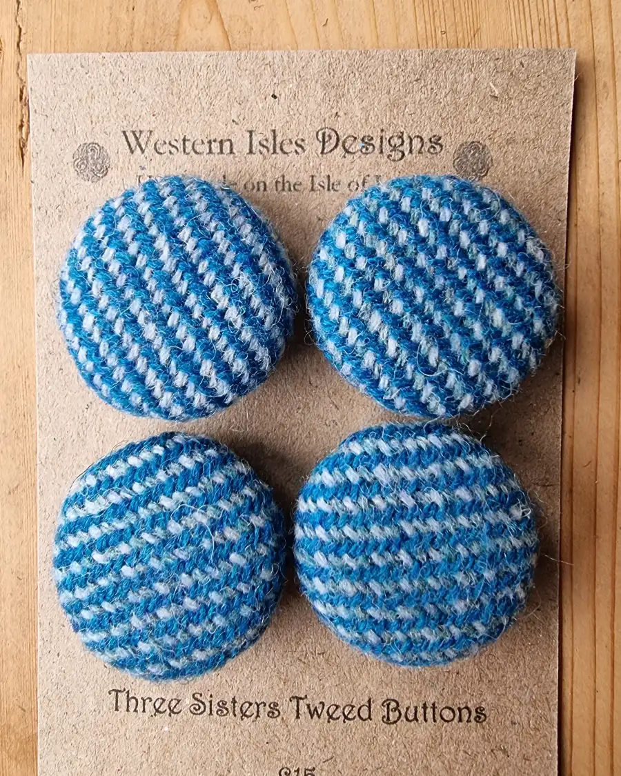 Three Sisters Tweed Buttons - 2 7