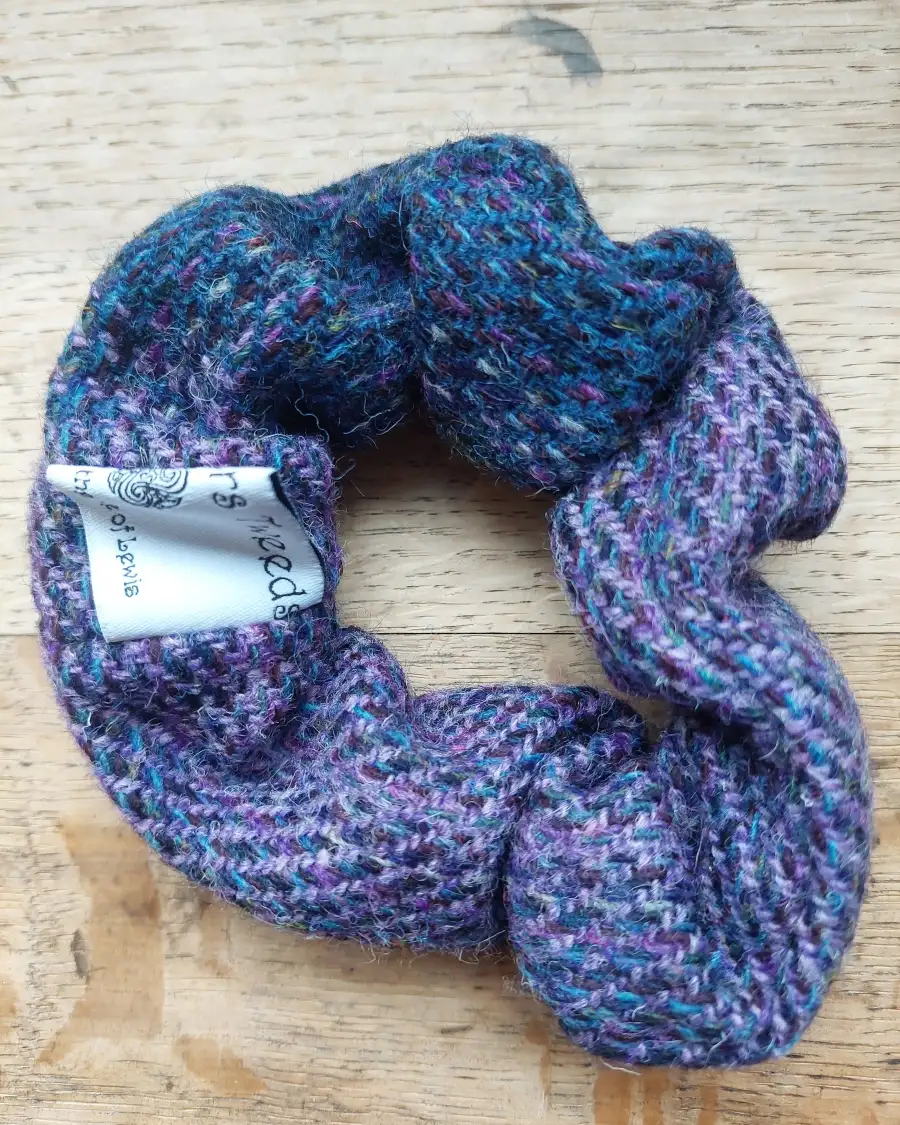Three Sisters Tweed hair scrunchie