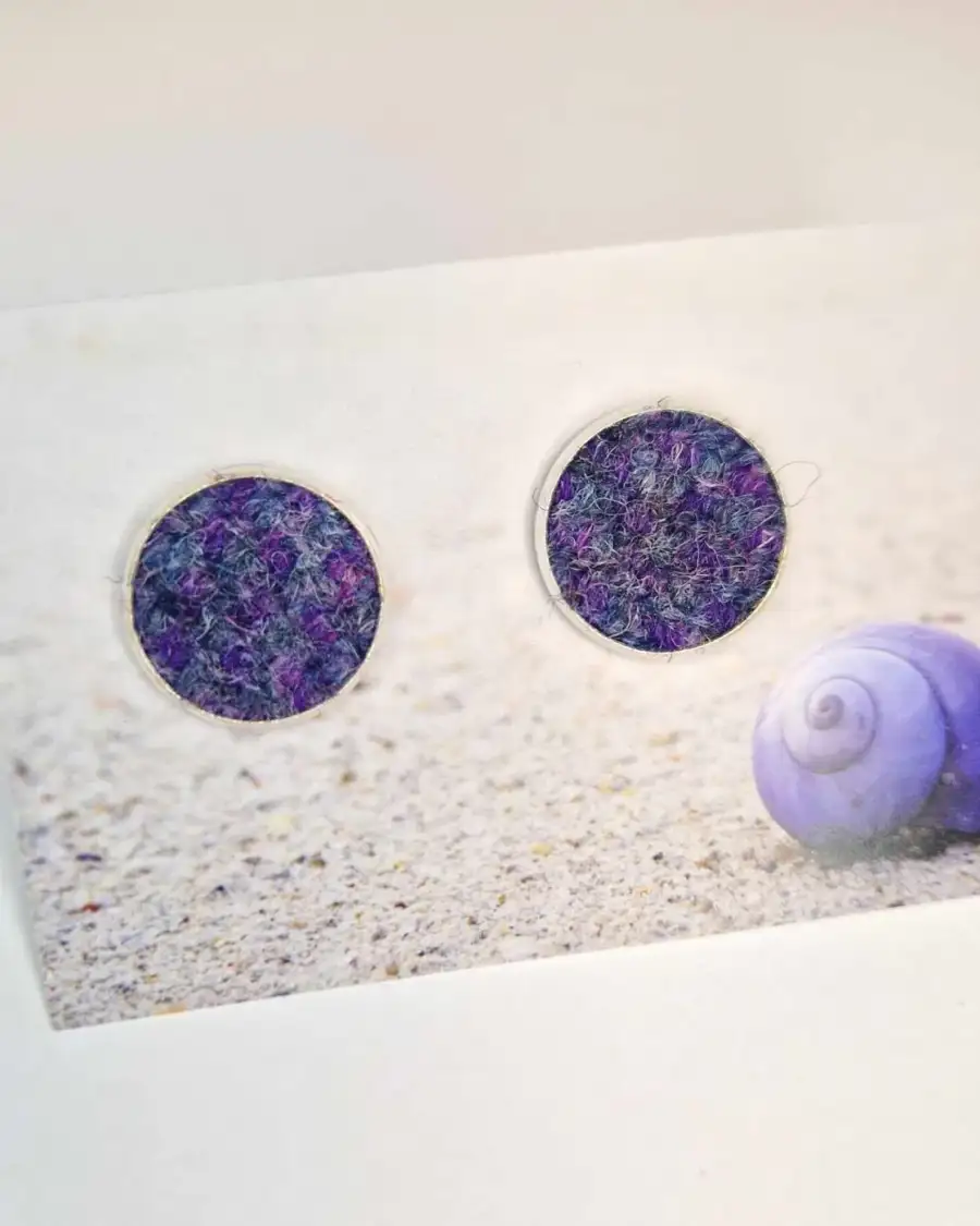Harris tweed cufflinks