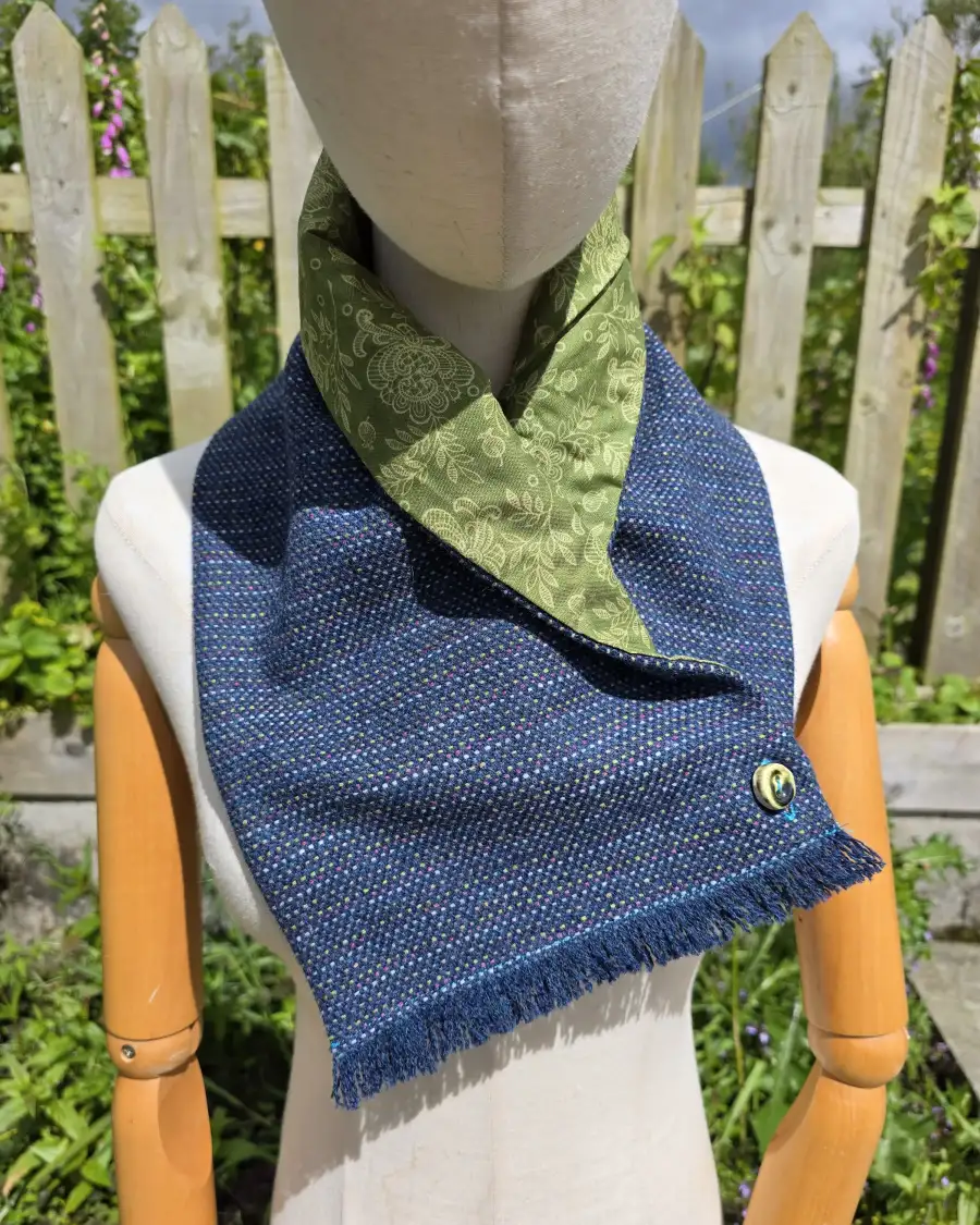 Two Sisters lambswool Tweed neck warmer - 2