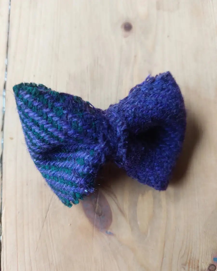 Three Sisters Tweed Hair Barrette