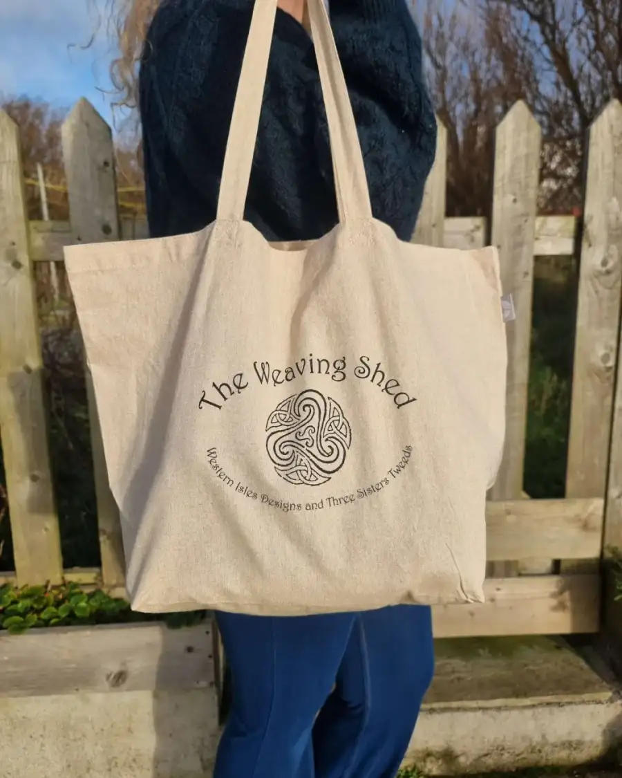 The Weaving Shed branded recycled cotton bag