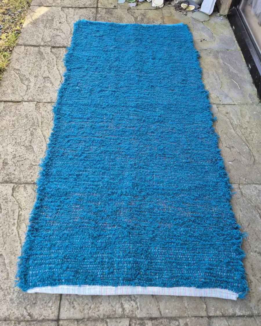 Handwoven pure wool rug